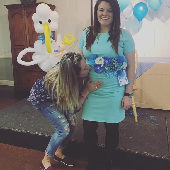 PinkBlush bodycon dress (maternity) - Picture 2 of 2